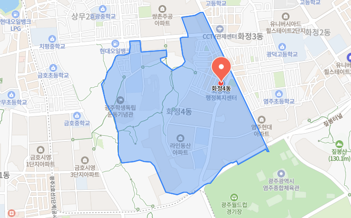 화정4동 지도 이미지