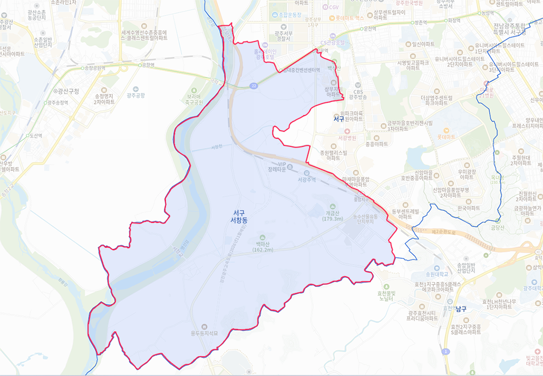 서창동 지도 이미지