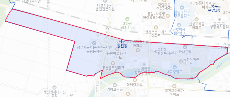 동천동 지도 이미지